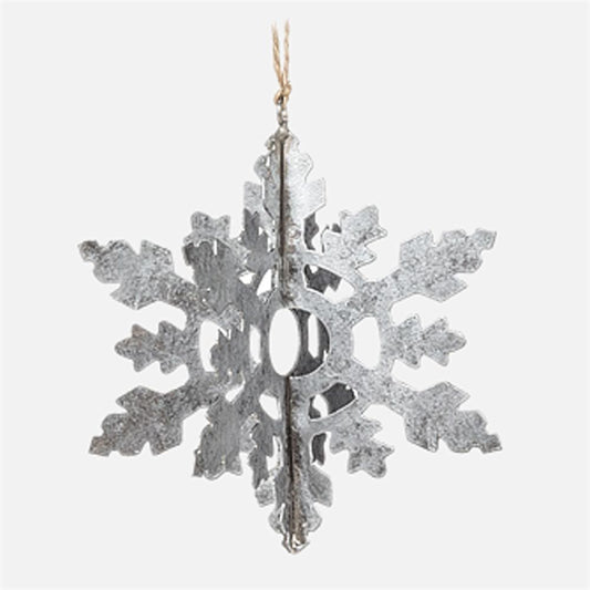 3D Snowflake Ornament - 6"